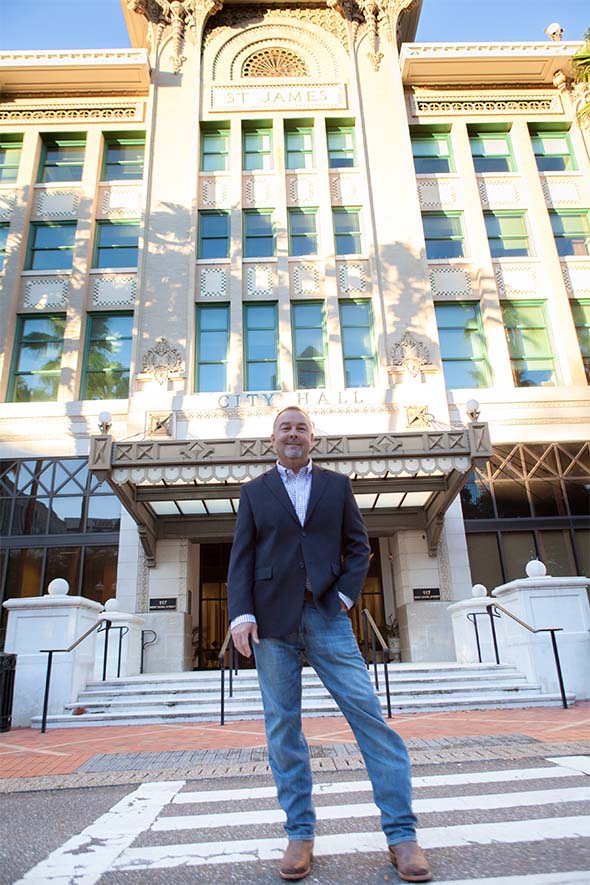 Mike Gay at City Hall